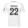 Real Madrid Rudiger 22 Lasten Kotipelipaita 2024-25 Lyhythihainen (+ shortsit)